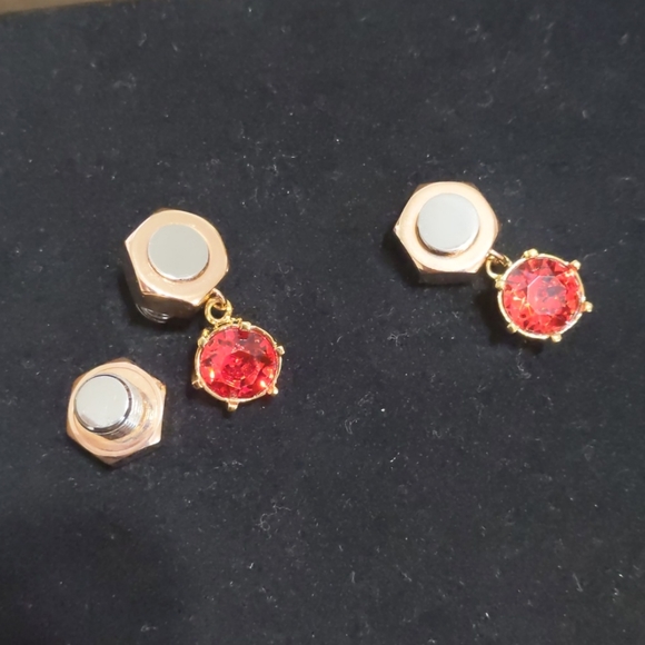 Burberry Nut & Bolt Rose Gold Drop Earrings - Picture 9 of 13